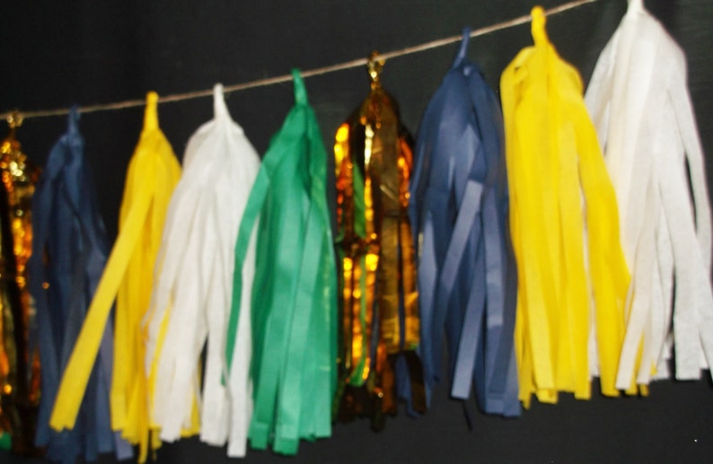 20 Tassel Birthday Tissue Paper Garland Wedding Streamers Etsy