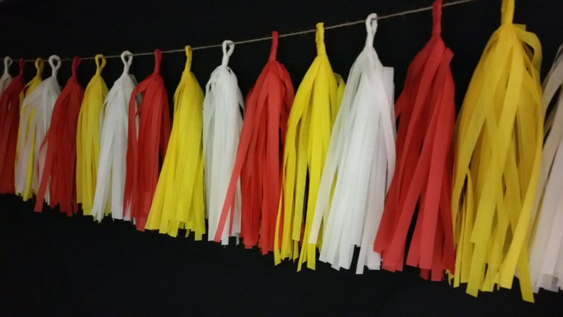 Only 16 99 20 Tassel Kansas City Chiefs Tissue Paper Garland Etsy