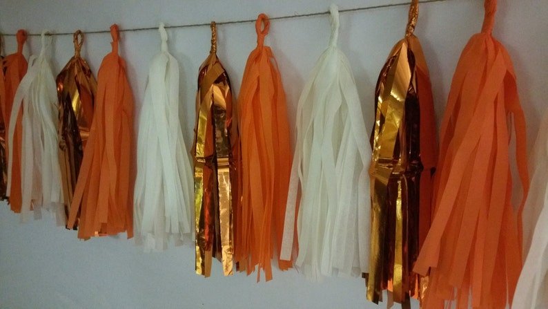 Clemson University Tigers Balloon Tassels Party Decoration 20 Tassel Tissue Paper Garland Wedding Football Decoration Only 16.99 Poms