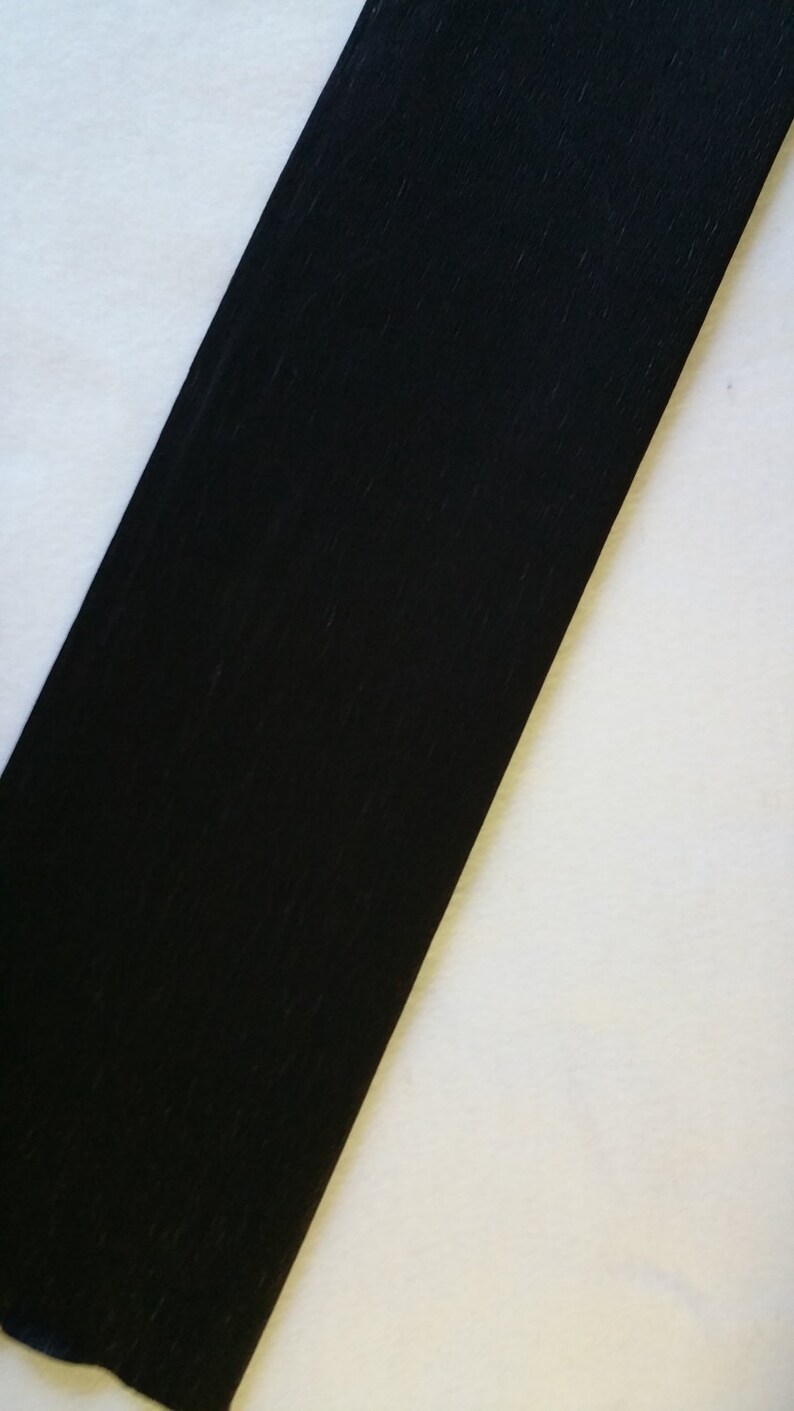 BLACK Crepe Paper Dennison Crepe Paper Flower Making Paper Etsy
