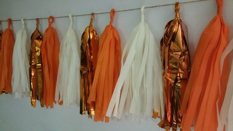 Clemson University Tigers Balloon Tassels Party Decoration 20 Tassel Tissue Paper Garland Wedding Football Decoration Only 16.99 Poms