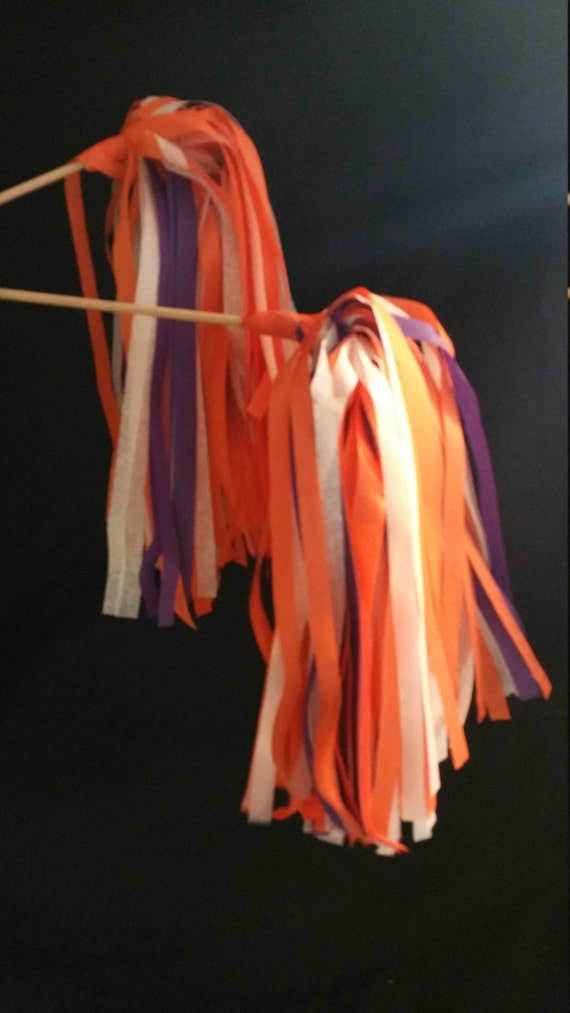 25 Cheerleading Pom Poms Clemson University Tigers Football | Etsy