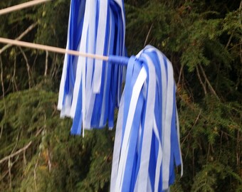 25 Cheerleading Pom Pom Shakers, Cheerleaders, Poms, Football, Duke Blue Devils, Party Favors, Wedding Decoration, Birthday Party, Paper