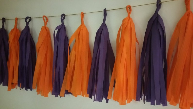 Only 16.99 Balloon Tassels Poms Football Decoration Party Decoration 20 Tassel Tissue Paper Garland Wedding Clemson University Tigers