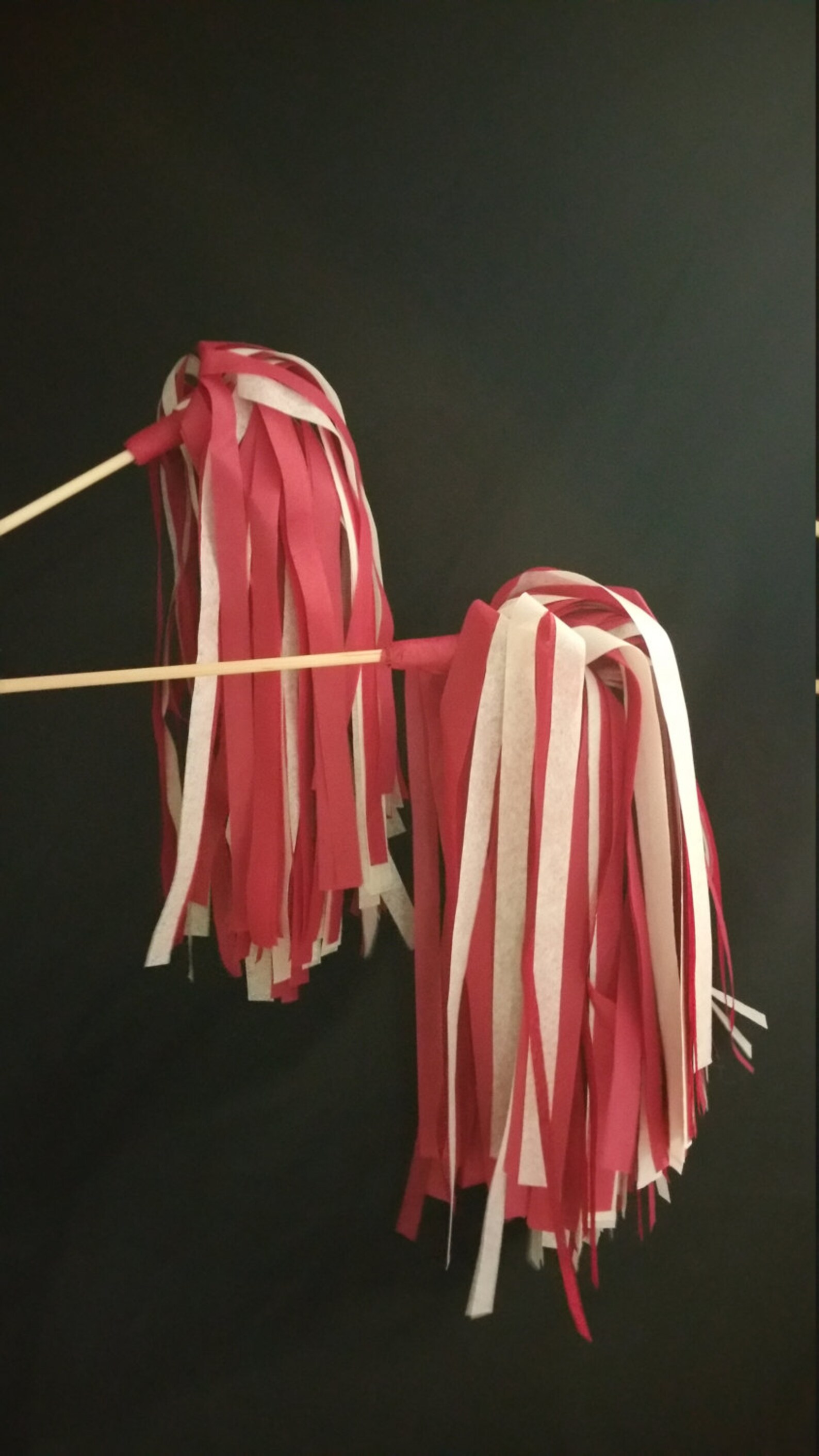 10 Cheerleader Valentines Day Pom Pom Shakers Red and White Etsy