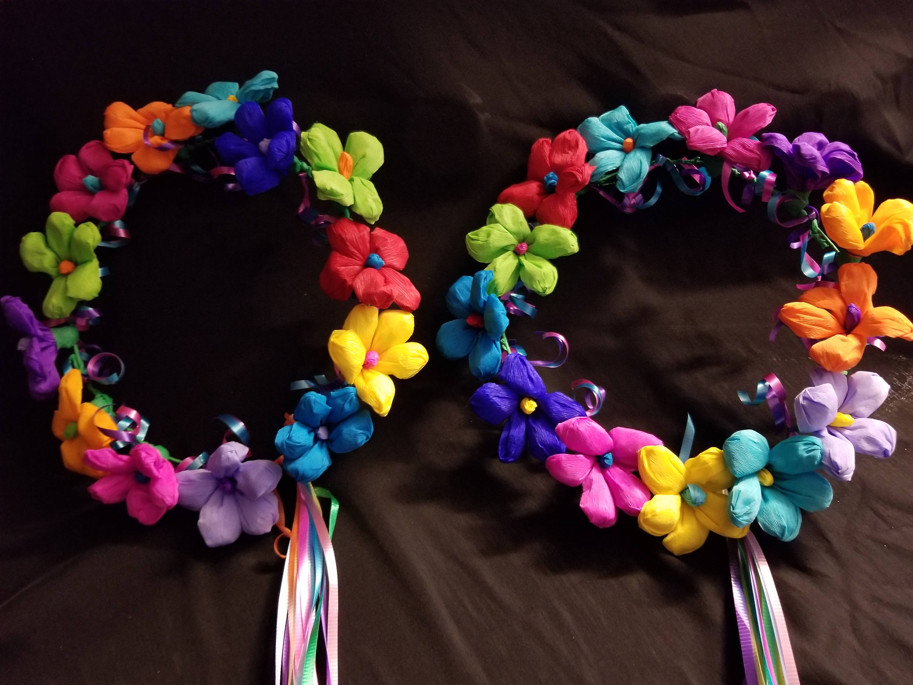 Mexican Flower Crown Fiesta Party Flowers Cinco de Mayo Day Etsy