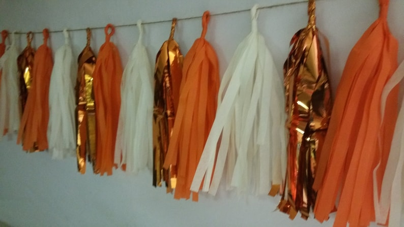 Clemson University Tigers Balloon Tassels Party Decoration 20 Tassel Tissue Paper Garland Wedding Football Decoration Only 16.99 Poms