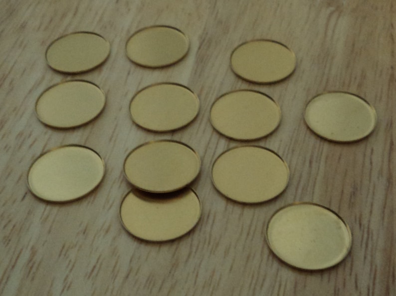 18mm brass round low wall bezel closed back cup settings 12 pcs lot l X N INV