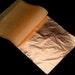 Pure 100% Copper Leaf Sheets - 50 Leaves - 14 x 14 cm - For Gilding - Art Work