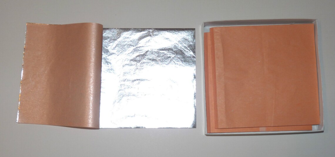 Pure 999 Silver Leaf Sheets 50 Leaves 3.75 X Etsy