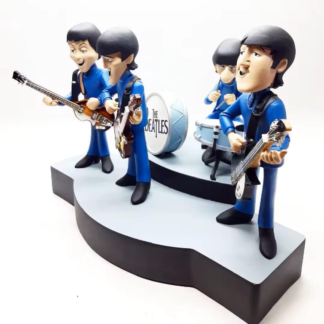 Beatles Mini Instruments Miniature Beatles Figurines & Instruments With Drums, VOX Amps, Stage ...