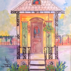 New Orleans Yellow 2 Shotgun House