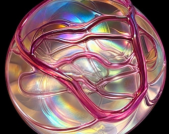 Susan Anton Irridescent Paperweight