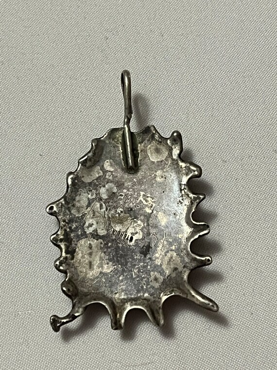 Dichroic Glass Sterling Pendant - image 2