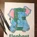 E is for Elephant | Abcs Coloring Page | Alphabet | Printable Digital ...
