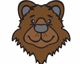 Bear- cute, fun vinyl sticker for waterbottle, laptop, locker.