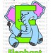 E is for Elephant | Abcs Coloring Page | Alphabet | Printable Digital ...