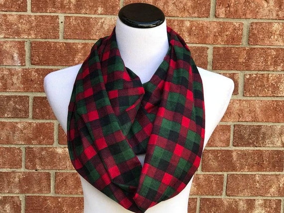 red flannel scarf