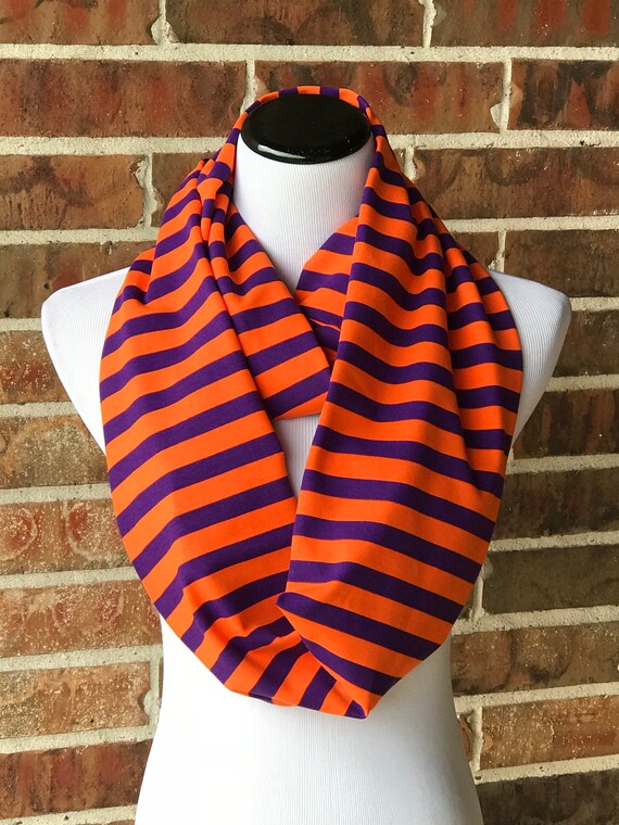 purple and orange scarf