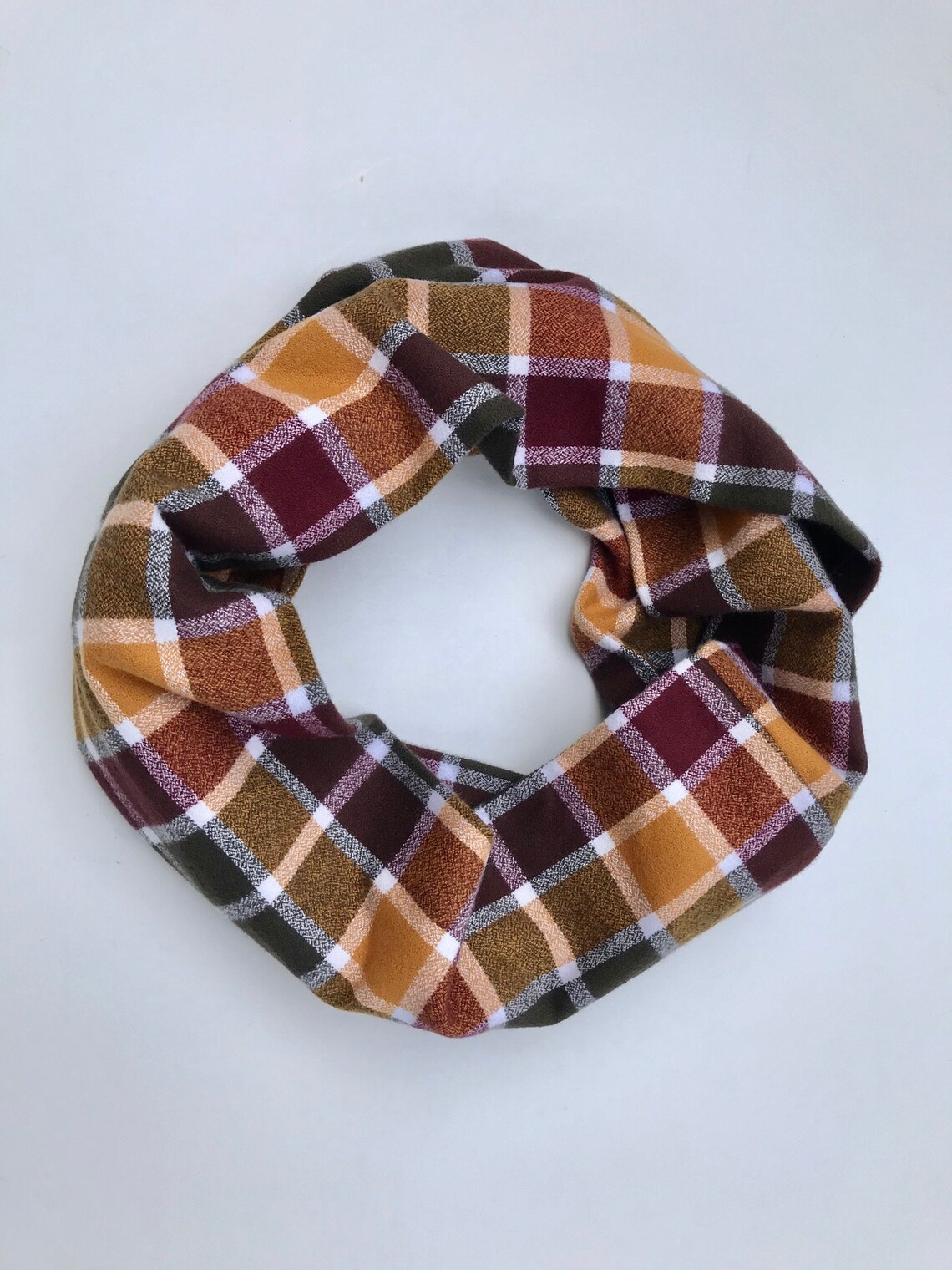 Plaid Scarf Mustard Yellow Green Olive Burgundy Maroon White Etsy