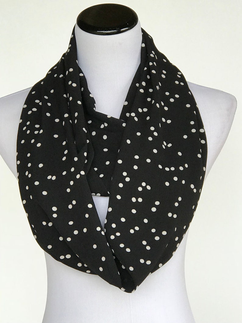 Dotsy Scarf Black White Dots main image 1