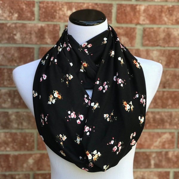 Scarf With Flowers - Etsy