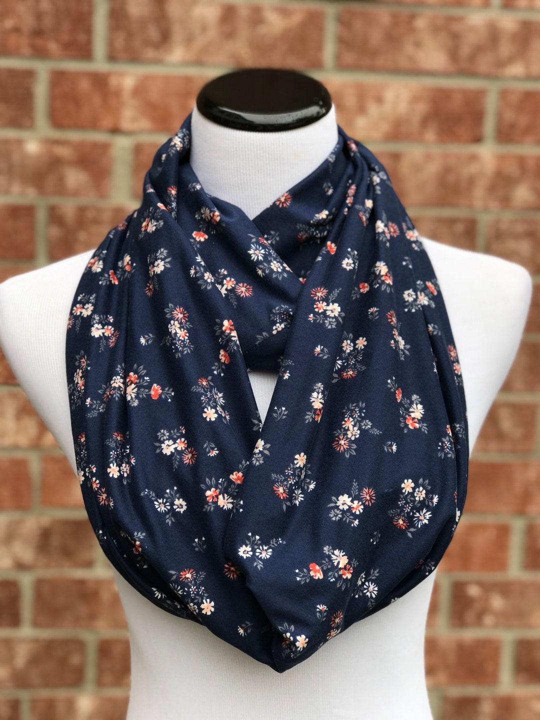 SCARLET PAVE DAISY SCARF NECKLACE IN LIGHT PINK, LIGHT BLUE, & YELLOW main image 1