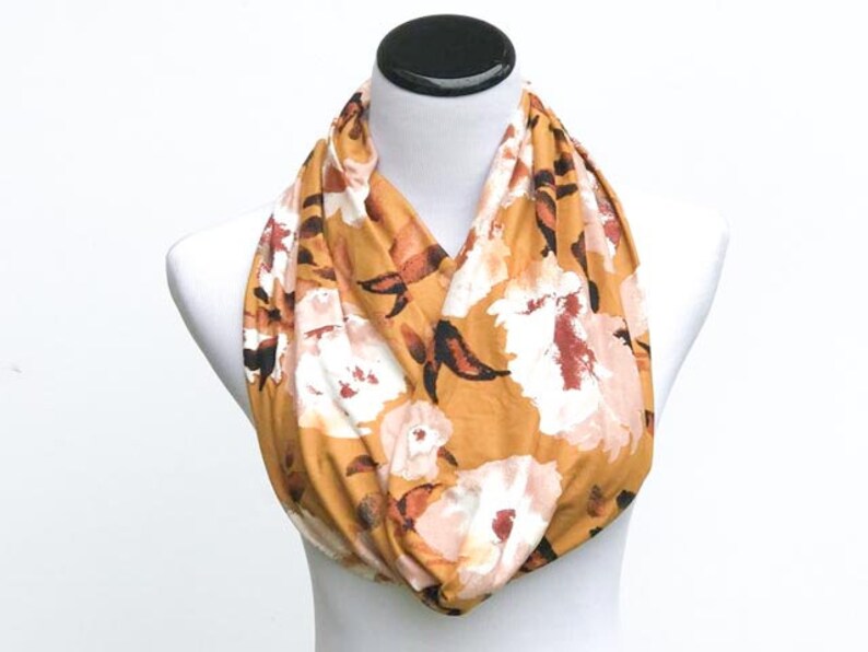 Floral Scarf Mustard Scarf Yellow White Golden Mustard Floral Etsy