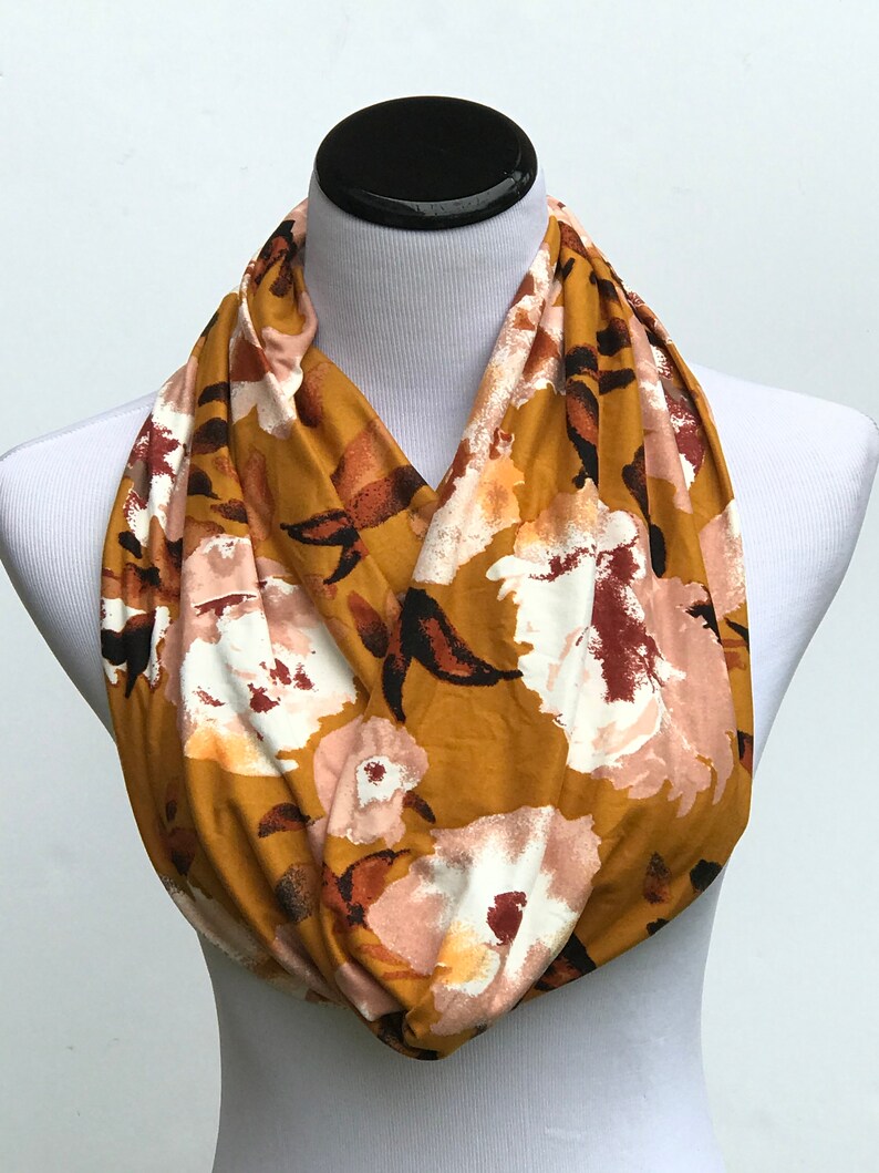 Floral Scarf Mustard Scarf Yellow White Golden Mustard Floral Etsy