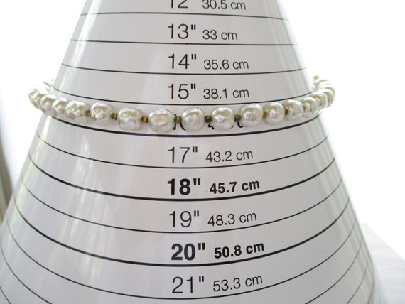 Vintage Signed HOBE' Glass Pearl Necklace - image 10