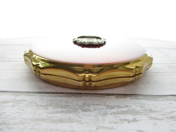 Vintage KIGU of London Powder Compact Red Enamel … - image 5