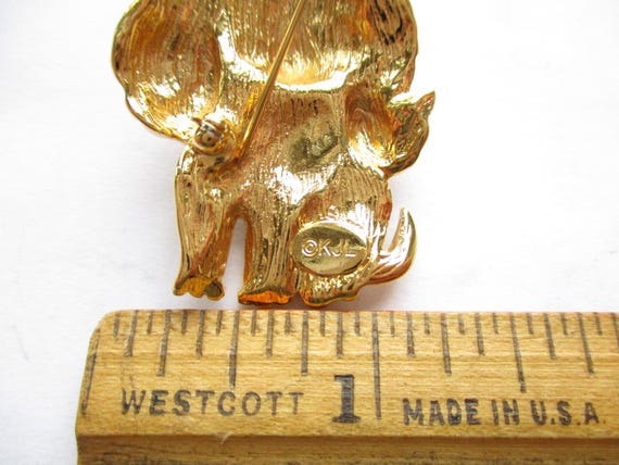 Vintage Signed KJL Kenneth Jay Lane Cocker Spanie… - image 9