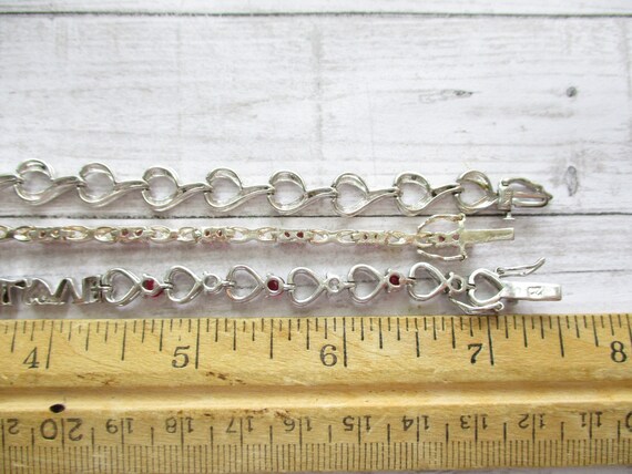 Sterling Gemstone Link Bracelets - image 6