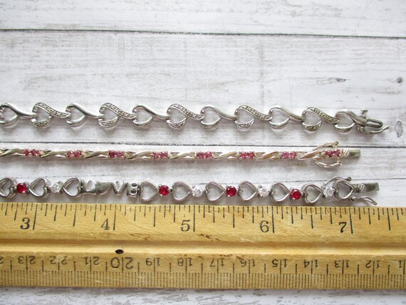 Sterling Gemstone Link Bracelets - image 10