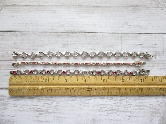 Sterling Gemstone Link Bracelets - image 8