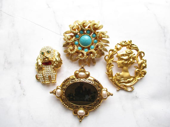 Vintage Signed KJL Kenneth Jay Lane Cocker Spanie… - image 12