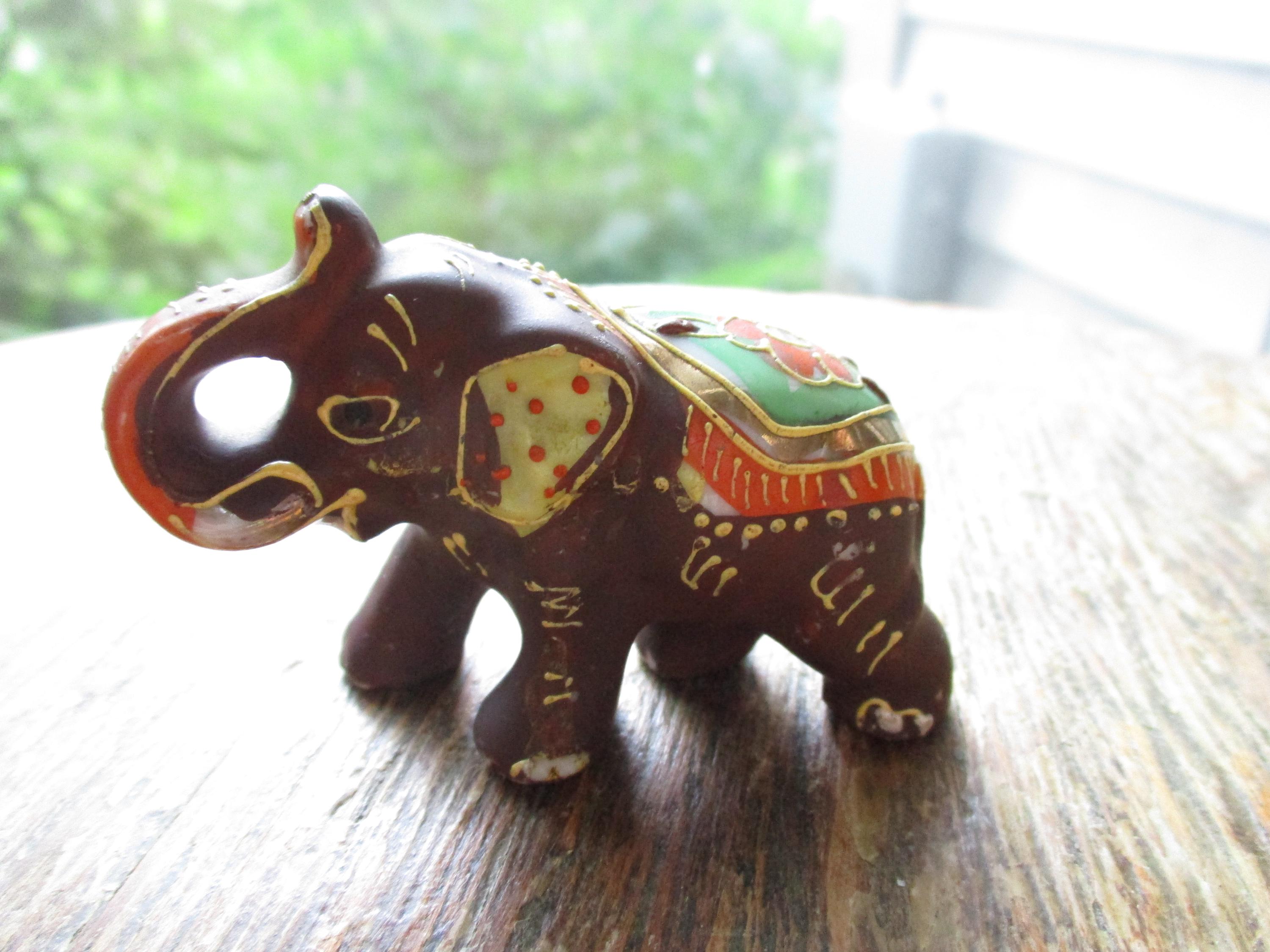 Japan Ceramic Elephant Figurine - Etsy