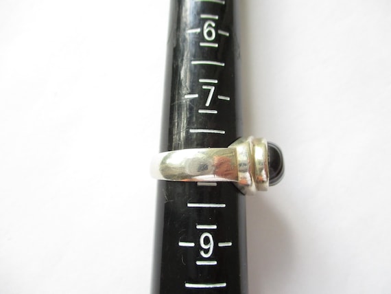 Vintage Stripped Agate Statement Ring Unisex Ston… - image 5