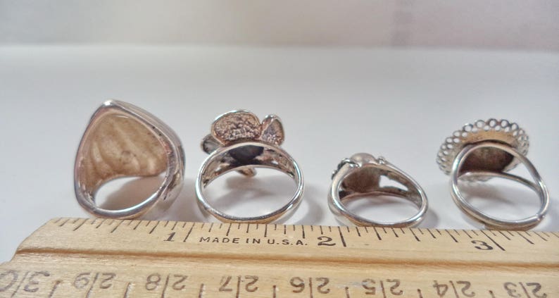 Vintage Sterling Silver Rings 925 MEXICO Sterling Sold Separately Priced to Sell