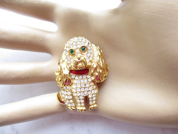 Vintage Signed KJL Kenneth Jay Lane Cocker Spanie… - image 1