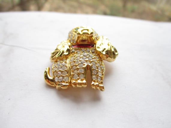 Vintage Signed KJL Kenneth Jay Lane Cocker Spanie… - image 3