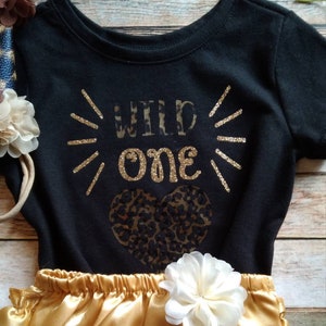 Wild One Birthday Outfit, Animal Print Birthday Outfit, First birthday Outfit, Toddler Girl Birthday Outfit, Leopard Print, 1st Birthday