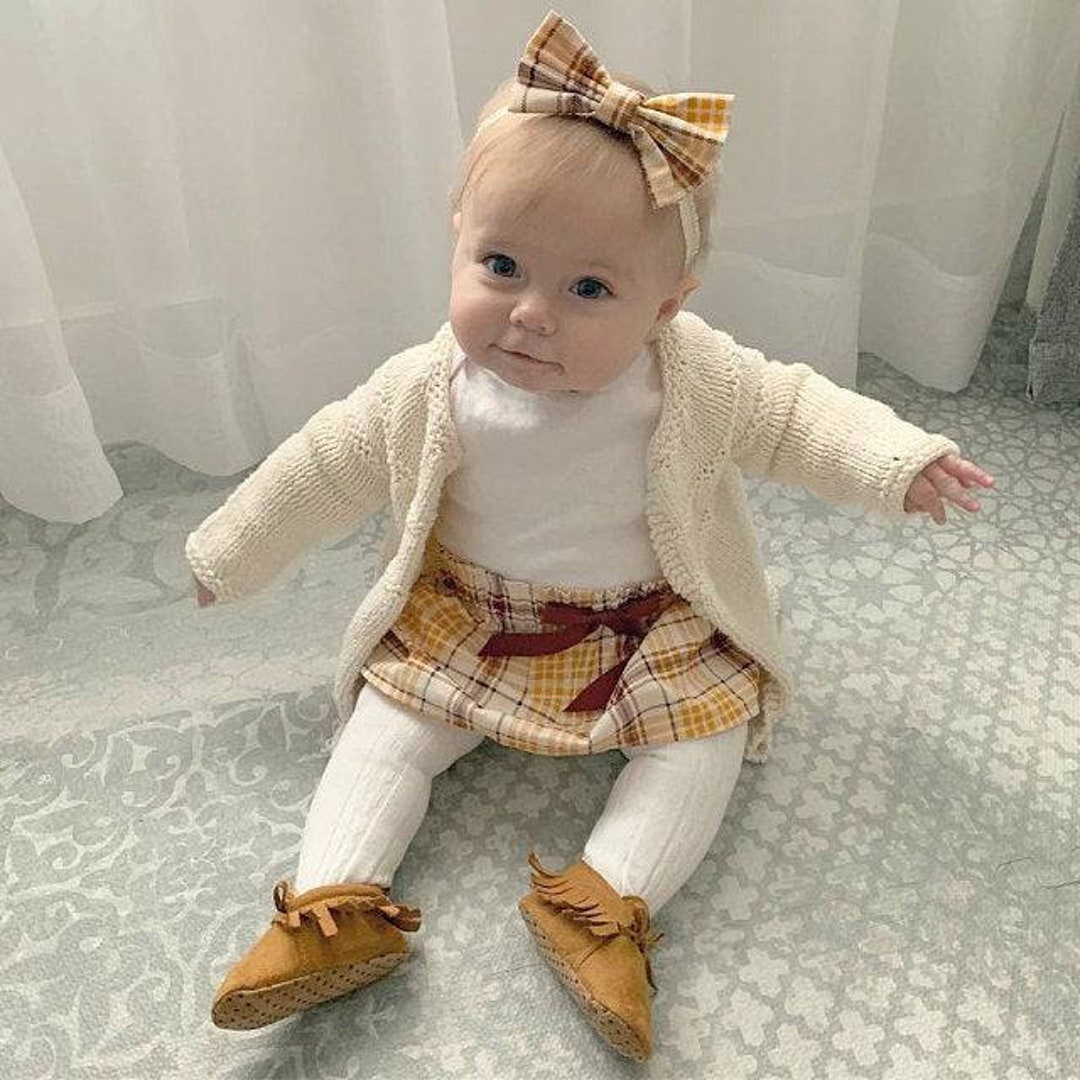 Girl's Thanksgiving Skirt, Fall Skirt, Turkey Skirt, Plaid Skirt