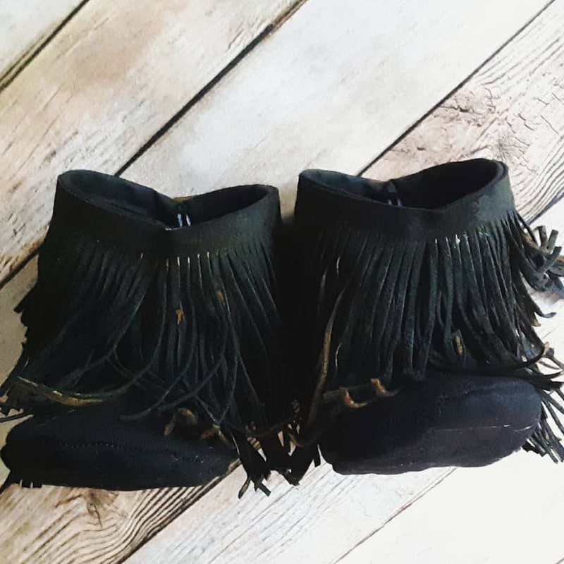 Black Baby Boots - Etsy