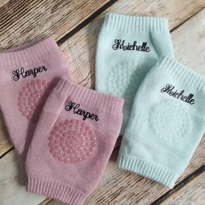 Baby Knee Pads, Crawling Knee Pads, Crawler Knee Pads, Leg Warmers, Gifts for Baby, Baby Shower Gifts, Under Ten, Pink, Gray, Turquoise