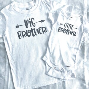 Big Brother Little Brother Shirts, Choose your font color, Big Brother, Little Brother, Shirts, Navy, Blue, Gray, Big Brother gift, new baby