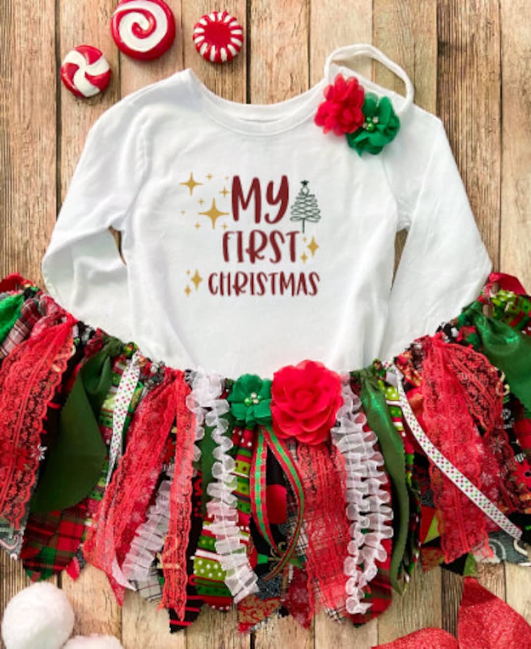 Christmas Onesie Infant My 1st Christmas Baby Boy/girl Outfit