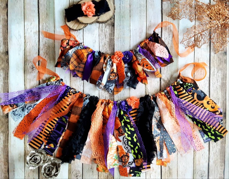 Fabric Tutu Girl/'s Halloween Tutu Pumpkin skirt Orange and Purple Baby Tutu Halloween Gift Pumpkin Tutu Toddler Girl/'s Tutu