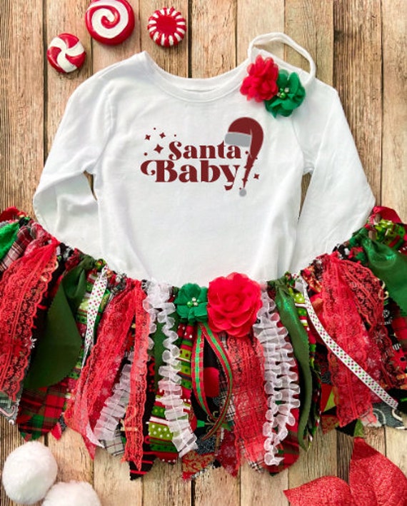 Père Noël Robe Noel BÃ©bÃ© Fille Robe Tenu De Noel Pour Bebe Robe