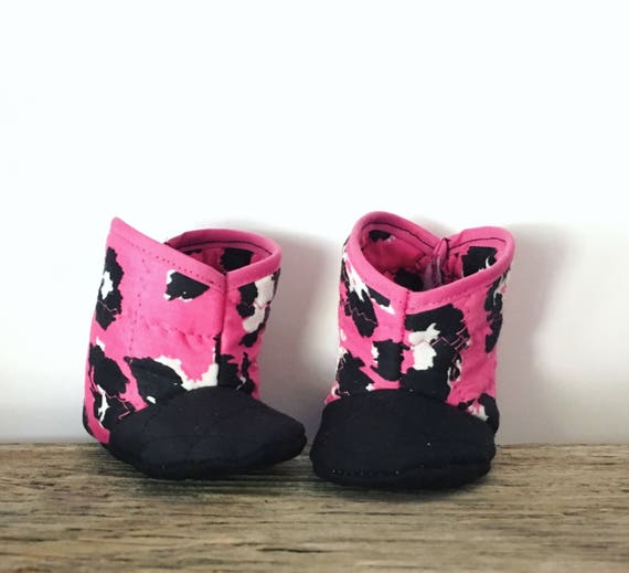 leopard print baby boots